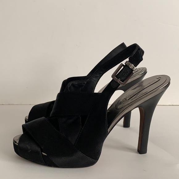 BCBG MaxAzria Peep Toe Platform Slingback Sandals - Picture 5 of 16